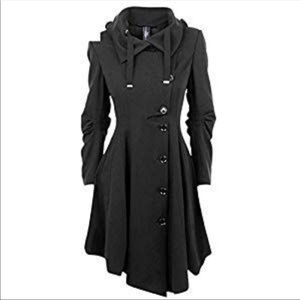 Handkerchief Hem Coat